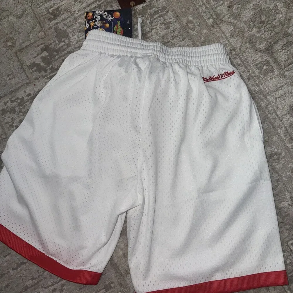 Mitchell & Ness 25th Anniversary Space Jam Basketball Mesh Shorts Men Size Small